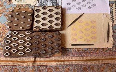 Block printing in Bagru, India