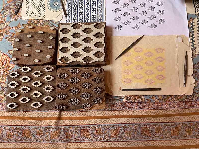 Block printing in Bagru, India