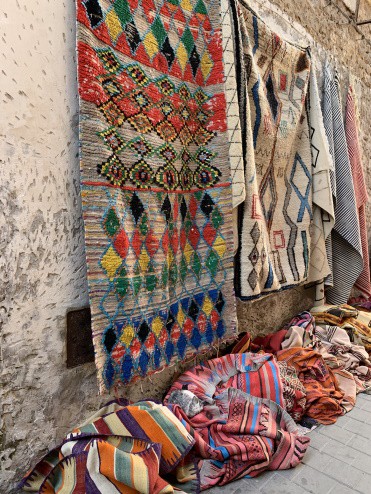 Rug shopping in Essaouira