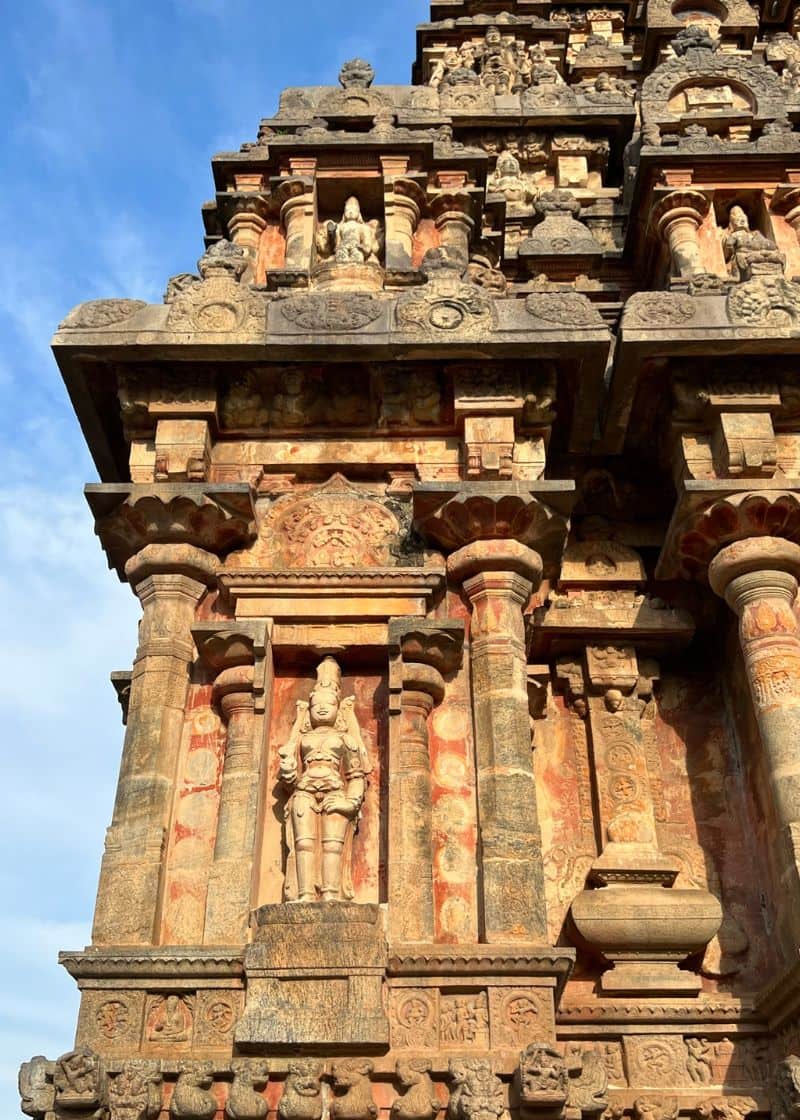 photo of side of temple in Southern India